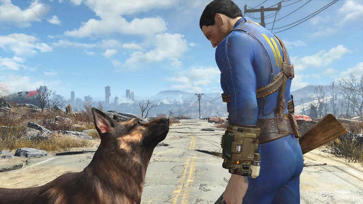 Fallout 4, Dogmeat, River