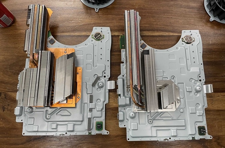 PS5, soğutma bloğu, orijinal vs revize