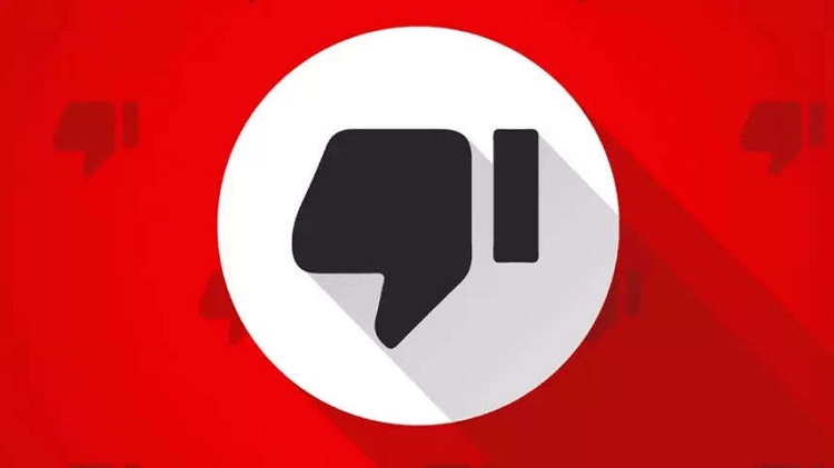 YouTube, Dislike