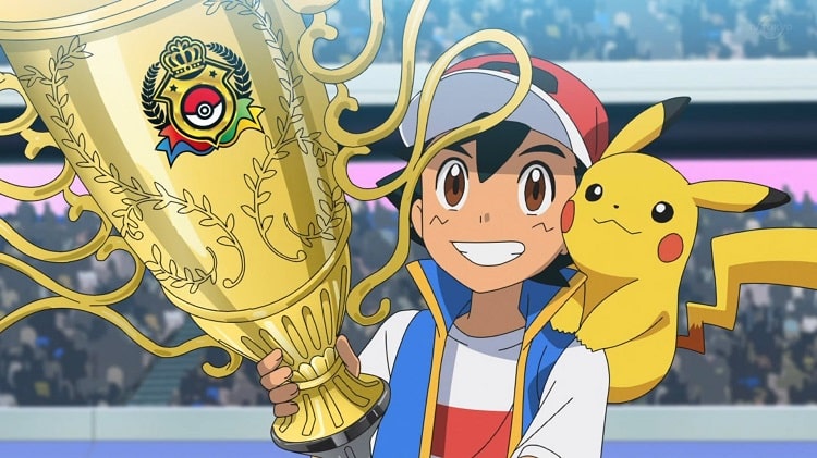 pokemon, ash, pikachu, şampiyon, kupa