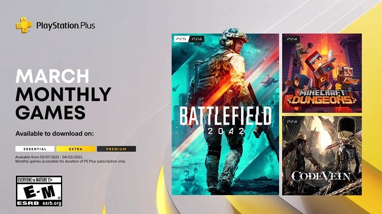 PS Plus, Mart 2023