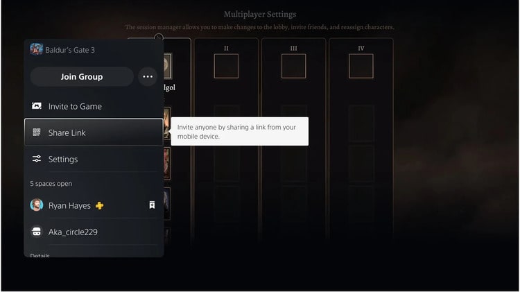 PS5, PlayStation 5, çok oyunculu oyun, davet sistemi